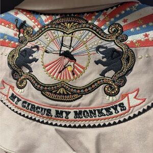 PARIS ATELIER- Embroidered Blazer Circus Design